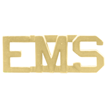 Blackinton A7417 - 3/8" EMS Letter Combination (Pair)