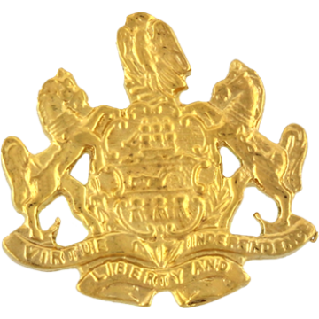 Blackinton A7489 Plain Pennsylvania Coat of Arms