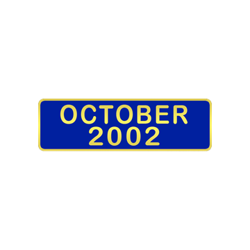 Blackinton October 2002 Commendation Bar A7988-A
