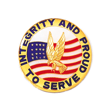 Blackinton A8118 Integrity and Proud to Serve Seal (15/16") Min Order: 2