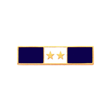 Blackinton A8392-B Years of Service Recognition Bar w/ 2 Stars (5/16")