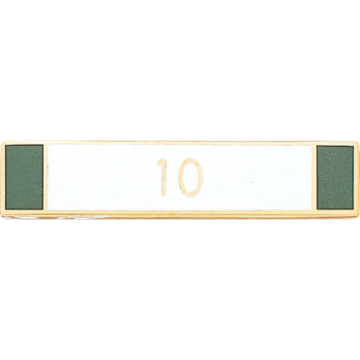 Blackinton A8639-B Three Section Recognition Bar with "10"