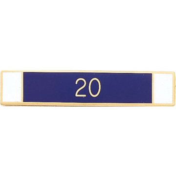Blackinton A8639-D Three Section Recognition Bar with "20"