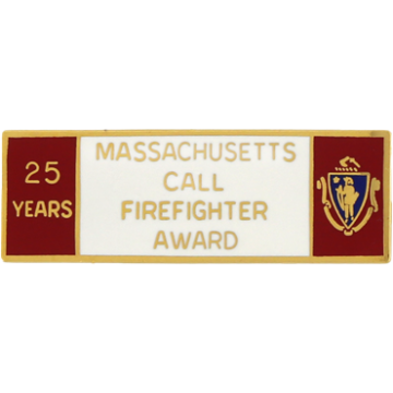 Blackinton Massachusetts 25 Year Call Firefighter Award A9846-A