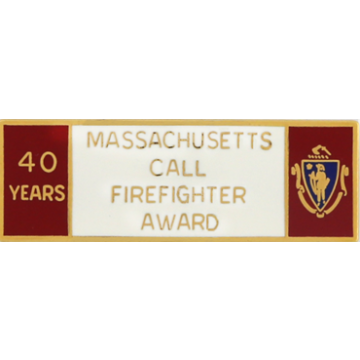 Blackinton Massachusetts 40 Year Call Firefighter Award A9846-D