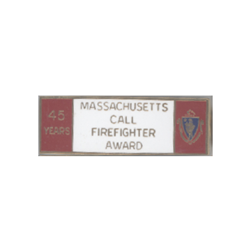 Blackinton Massachusetts 45 Year Call Firefighter Award A9846-E