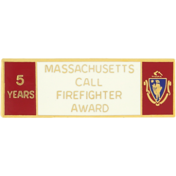 Blackinton A9846-H Massachusetts 5 Year Call Firefighter Award