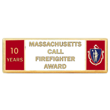 Blackinton Massachusetts 10 Year Call Firefighter Award A9846-K