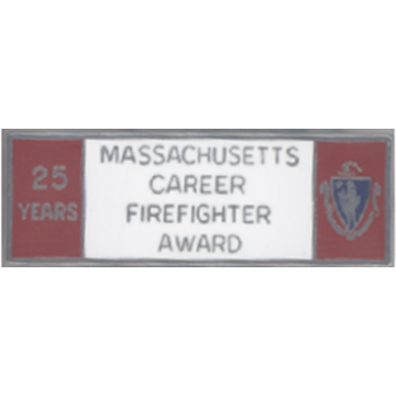 Blackinton Massachusetts 25 Year Career Firefighter Award A9847-A