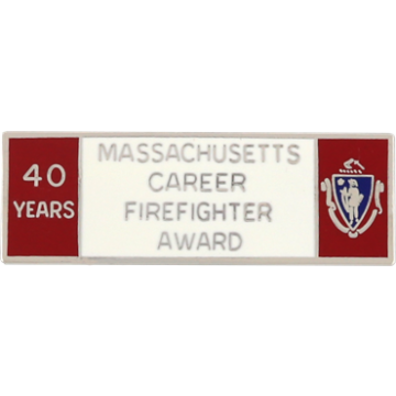 Blackinton Massachusetts 40 Year Career Firefighter Award A9847-D