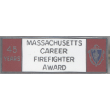 Blackinton Massachusetts 45 Year Career Firefighter Award A9847-E