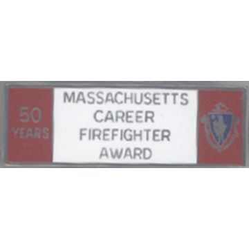 Blackinton A9847-F Massachusetts 50 Year Career Firefighter Award