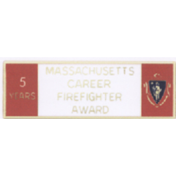 Blackinton A9847-J Massachusetts 5 Year Career Firefighter Award