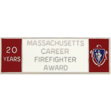 Blackinton Massachusetts 20 Year Career Firefighter Award A9847