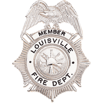 Blackinton B1009 Sunburst Badge with Eagle and Circular Panel (3-1/8" x 2-1/2")