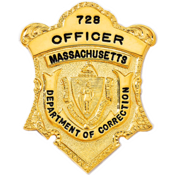 Blackinton B1311 Massachusetts Shield Badge