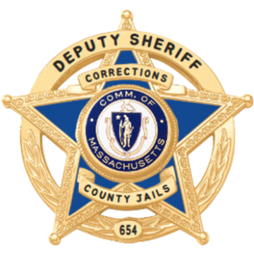 Blackinton B2438-DE 5-Point Star Badge with Deluxe Enamel Ring (2-1/2" x 2-13/16")