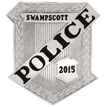 Blackinton B3399-A Shield Badge with Diagonal Police Panel