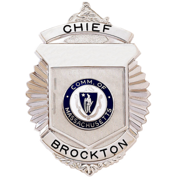 Blackinton B587-B Radiator Badge with Arm of Law at the Top
