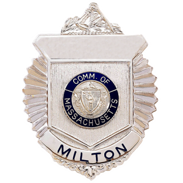 Blackinton B588-B Radiator Badge with Arm of Law at the Top (2-7/8" x 2-1/4")