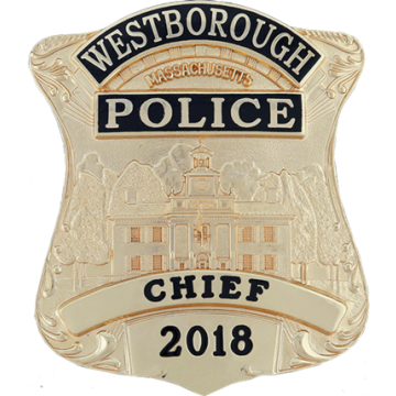 Blackinton BC3653 Westborough MA Custom Police Department Badge