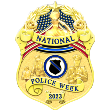 Blackinton BC3930 Police Week Badge (Customizable) 