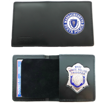 Mass State Police-Perfect Fit Recessed Single ID Case - Duty Leather 
