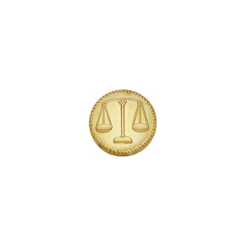 Smith & Warren Scales of Justice Plain Seal C134P (Individual)