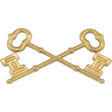 Smith & Warren C147XLCO Cut Out Crossed Keys (Individual)