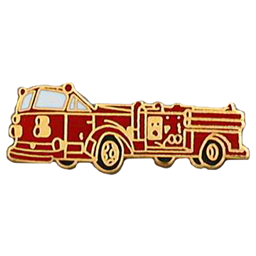 Smith & Warren C205 Fire Engine Truck Lapel Pin (Individual)