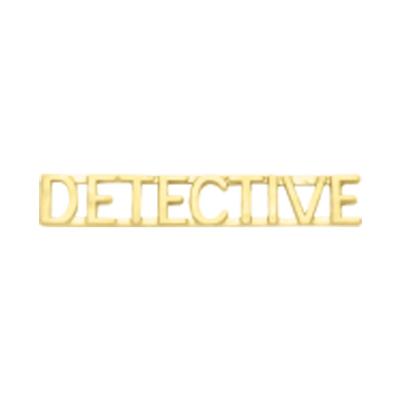 Smith & Warren C502_DETECTIVE Detective Lettered Collar Insignia