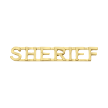Smith & Warren C502_SHERIFF Sheriff Lettered Collar Insignia