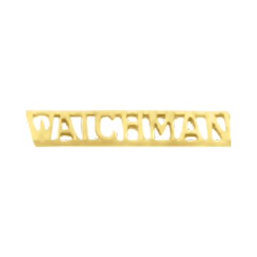 Smith & Warren C502_WATCHMAN Watchman Lettered Collar Insignia
