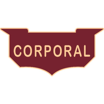 Smith & Warren C506E_CORPORAL Enameled Corporal Title Panel Pin