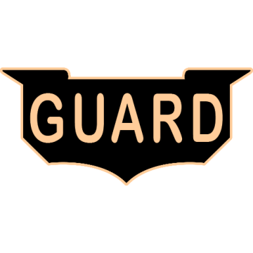 Smith & Warren C506E_GUARD Enameled Guard Title Panel Pin