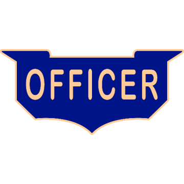 Smith & Warren C506E_OFFICER Enameled Officer Title Panel Pin