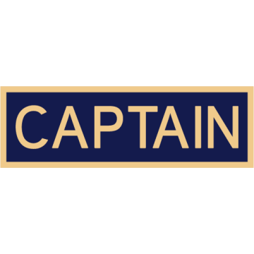 Smith & Warren C516E_CAPTAIN Enameled Captain Title Panel
