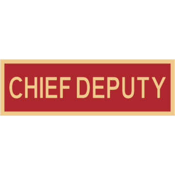 Smith & Warren C516E_CHIEF_DEPUTY Enameled Chief Deputy Title Panel