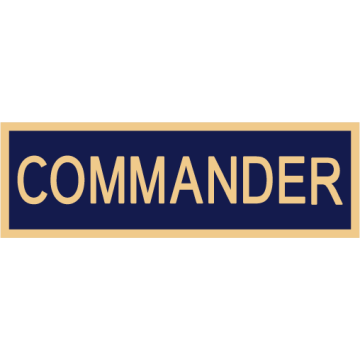 Smith & Warren C516E_COMMANDER Enameled Commander Title Panel