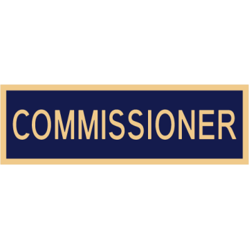 Smith & Warren C516E_COMMISSIONER Enameled Commissioner Title Panel
