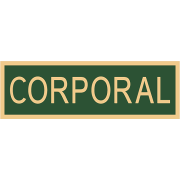 Smith & Warren C516E_CORPORAL Enameled Corporal Title Panel
