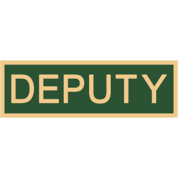 Smith & Warren C516E_DEPUTY Enameled Deputy Title Panel