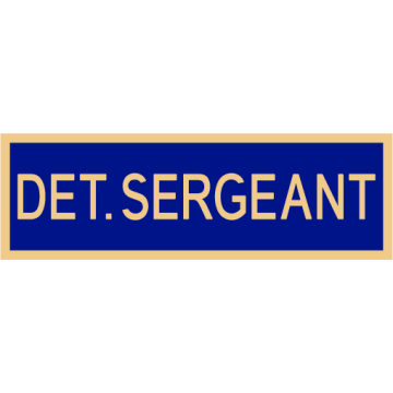 Smith & Warren C516E_DET_SERGEANT Enameled Detective Sergeant Title Panel