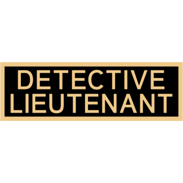 Smith & Warren C516E_DETECTIVE_LIEUTENANT Enameled Det. Lieutenant Title Panel