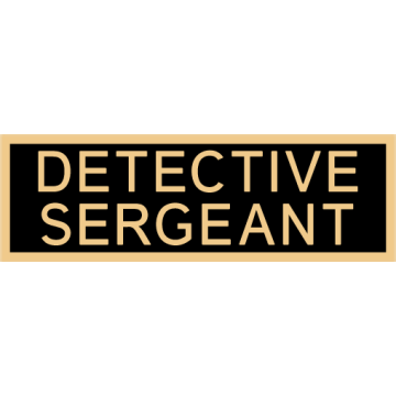 Smith & Warren C516E_DETECTIVE_SERGEANT Enameled Det. Sergeant Title Panel