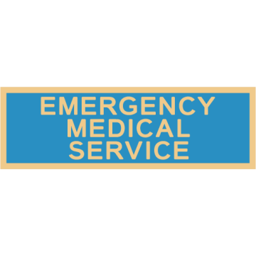 Smith & Warren C516E_EMERGENCY_MEDICAL_SER Enameled EMS Title Panel