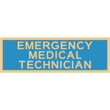 Smith & Warren C516E_EMERGENCY_MEDICAL_TEC Enameled EMT Title Panel