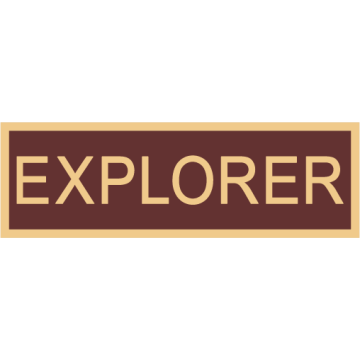 Smith & Warren C516E_EXPLORER Enameled Explorer Title Panel
