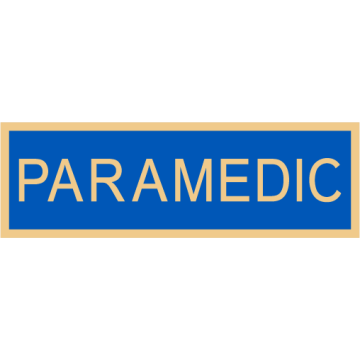 Smith & Warren C516E_PARAMEDIC Enameled Paramedic Title Panel