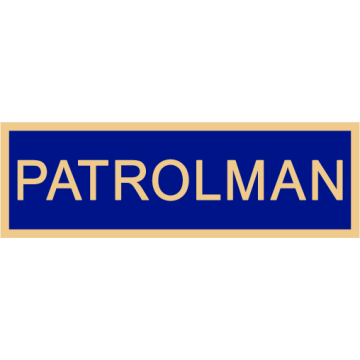 Smith & Warren C516E_PATROLMAN Enameled Patrolman Title Panel